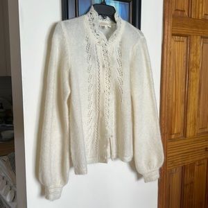 Cream Sezane Sweater